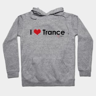 I Love Trance - Black Logo Hoodie